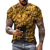 Hilarious Bee 3D Print Short Sleeve T-Shirt for Men - Embrace Casual Comfort and Harajuku Vibes in 2022!